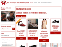 Tablet Screenshot of boutique-arabesques-danse.com